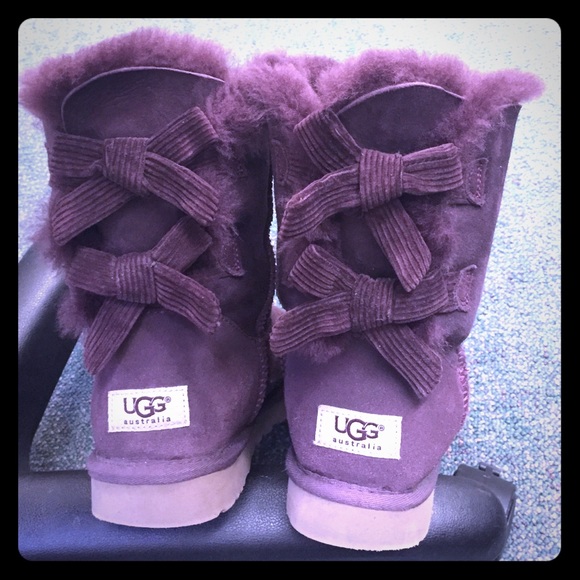UGG Purple two bows 7