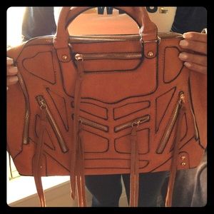 Faux Leather, fringe bag! 👛