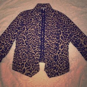 Cheetah blazer