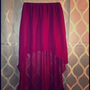 SOLD IN BUNDLE!!  High-low skirt