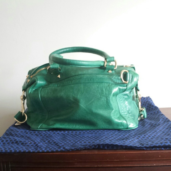 Rebecca Minkoff teal pyramid stud mab mini - Picture 2 of 3