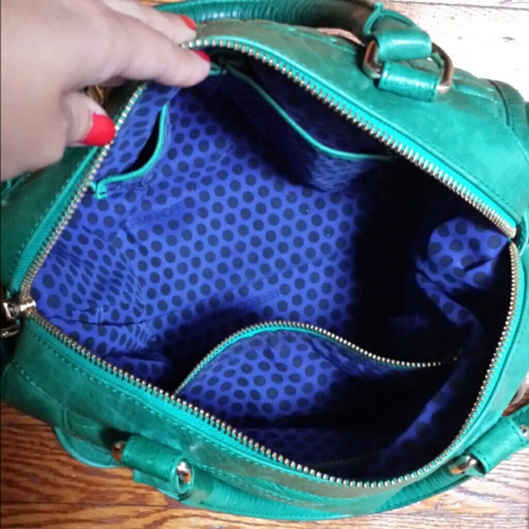 Rebecca Minkoff teal pyramid stud mab mini - Picture 3 of 3