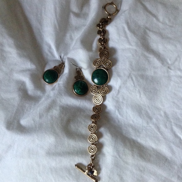Lucky Brand bracelet and earrings