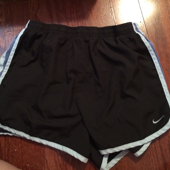 Nike Brown and Purple Dri-Fit Shorts