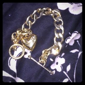 Gold Juicy Couture Charm Bracelet