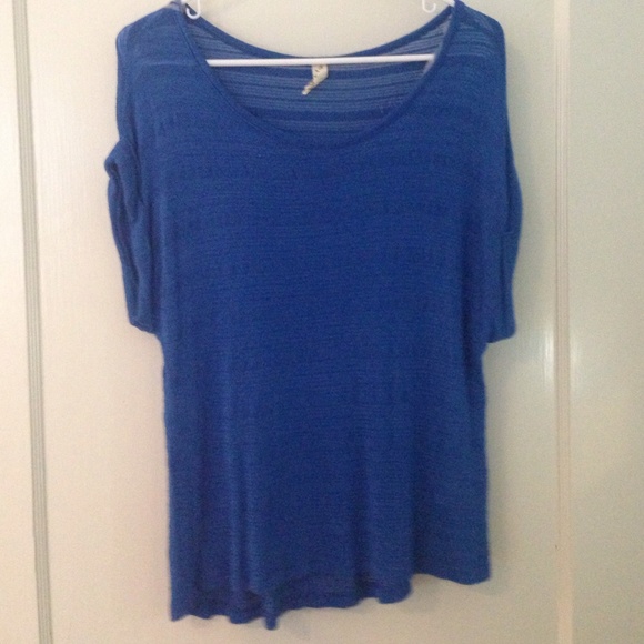 Cobalt Blue Sweater Top