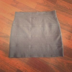 Grey Skirt with Exposed Back zipper - 4