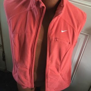 Nike velour vest in orange large size 12-14