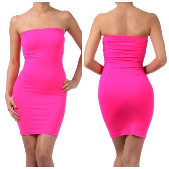 Dresses | Pink Strapless Bodycon Dress | Poshmark Dresses | Pink Strapless Bodycon Dress | Poshmark
