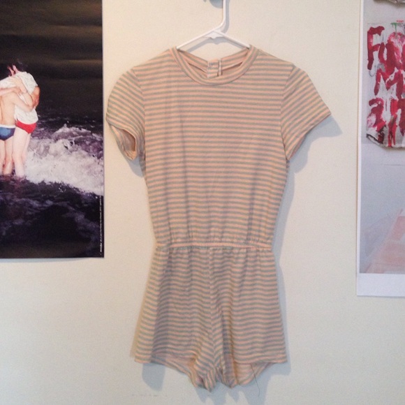 American Apparel Other - pink & grey AA t shirt romper