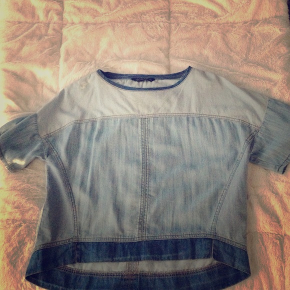 Two tone denim shirt!