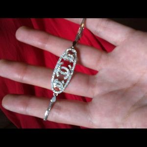 Inspired rhinestone bracelet