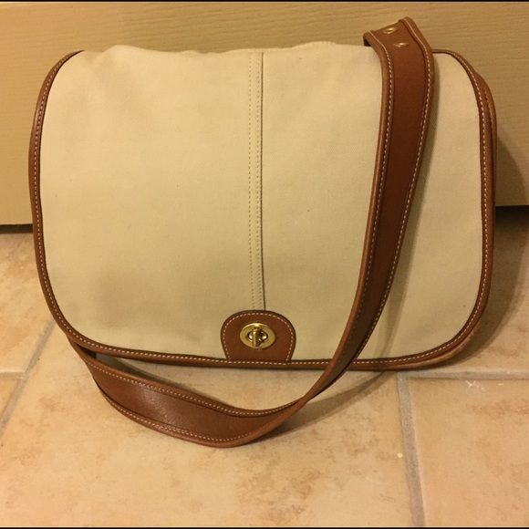 Coach Legacy Crescent Twill Hobo Bag