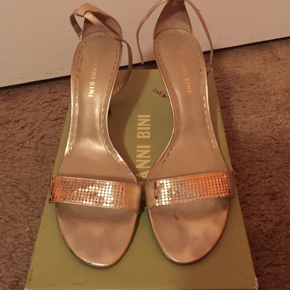 Gianni Bini Gold Heeled Sandal
