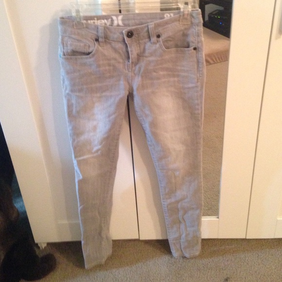 Grey Hurley brand skinny jeans