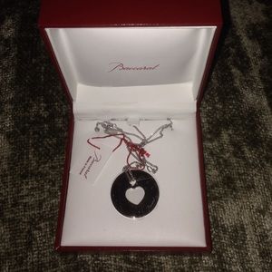Baccarat silver heart medallion