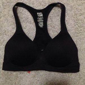 Black pink Victoria's Secret sports bra