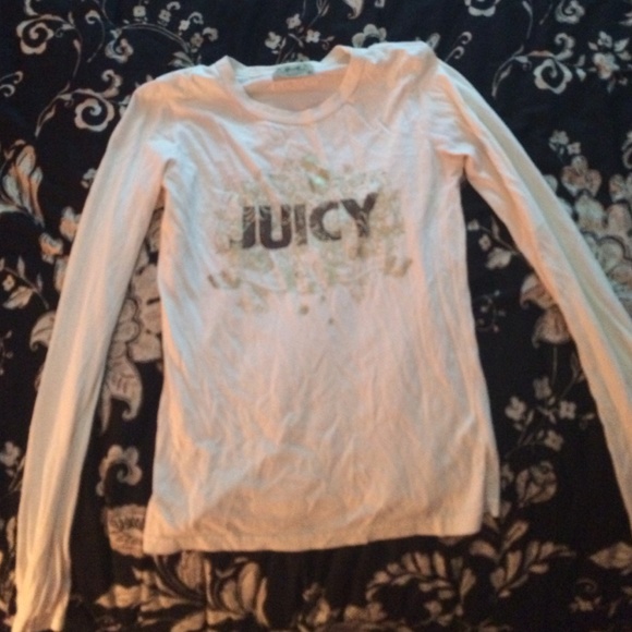 Cream and Gold Juicy Long sleeved Tee