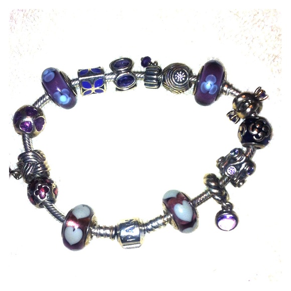 Amethyst/Purple Pandora bracelet.