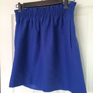 Cobalt blue J.Crew Wool Skirt 4
