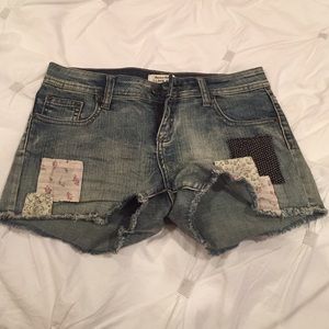 Denim jean shorts