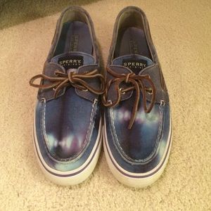 Sperry tie dye shoes