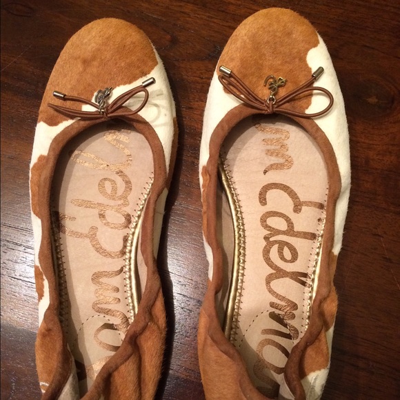 Sam Edelman calf hair flats. Like new!