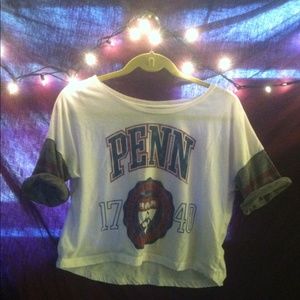 Cropped University of Pennsylvania T-Shirt