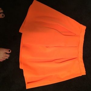 Orange skater skirt