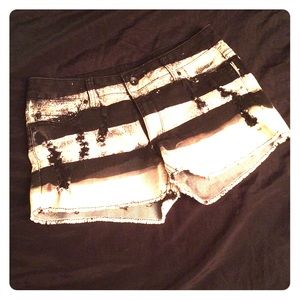 Black and White Shorts