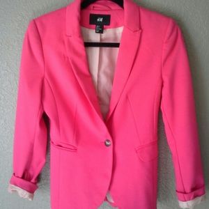H&M hot pink blazer