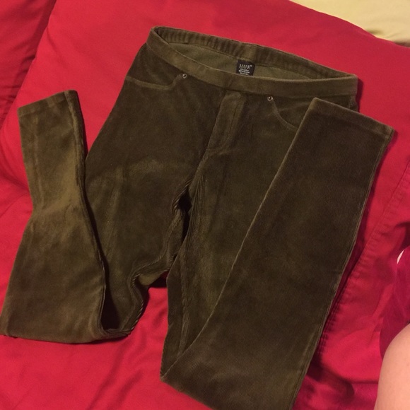 Cord leggings