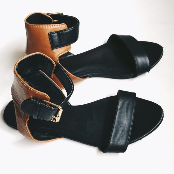 Colorblock sandals