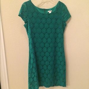 Green Lace Dress // size L