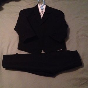 Little boy size 2 black suit.