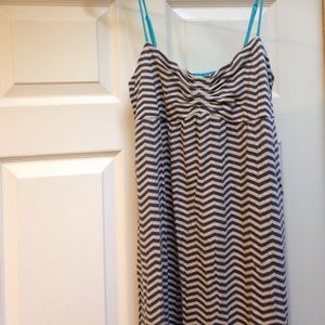 Chevron print Roxy maxi dress