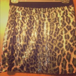 Cheetah print BONGO skirt
