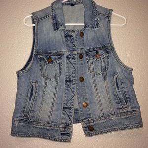 American Eagle Denim Vest