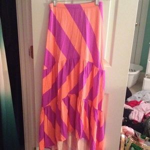 Lilly Pulitzer high-low maxi skirt