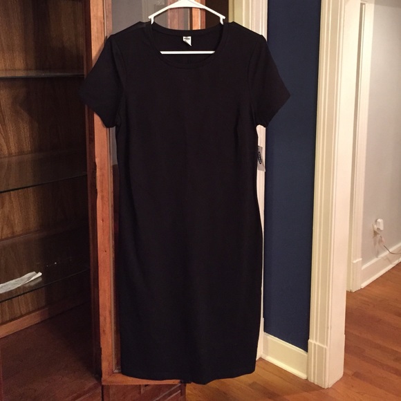 Old Navy Black T-Shirt Dress Size M Tall