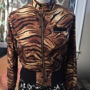 Tiger Print Members Only Jacket