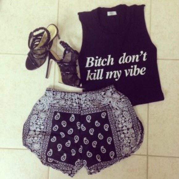 Rik Villa Pants - Rik Villa Bandana Flirt Short/necklace bundle