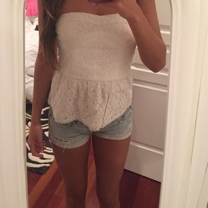 White lace top