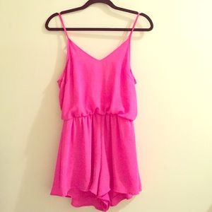 Hot Pink Romper
