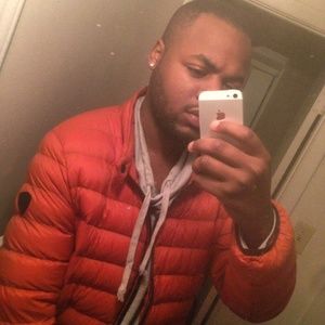 Orange Guess bubble jacket