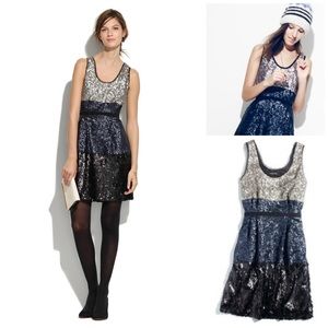 🎉HP!! Madewell Colorblock Sequin Dress