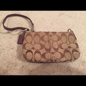 Authentic coach wristlet