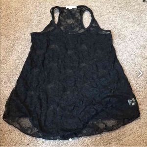 ❤️sold❤️ sheer black tank
