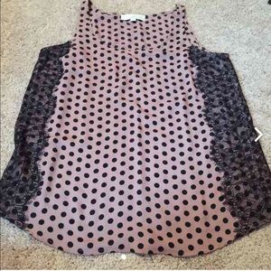 ❤️sold❤️ Blush and black Loft tank