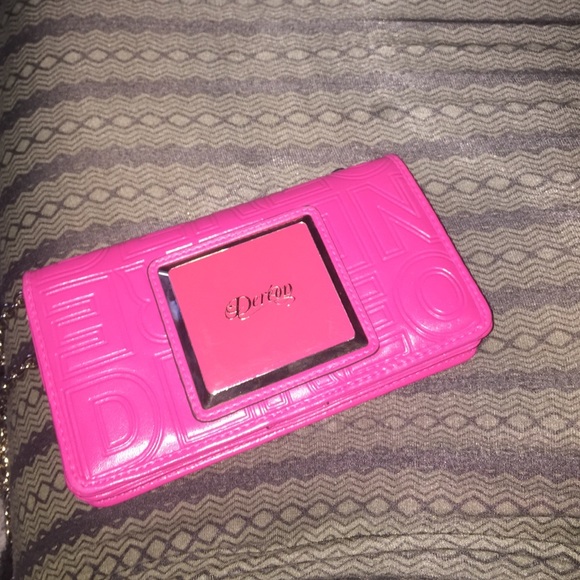 Pink Dereon wallet/ cross body purse W straps